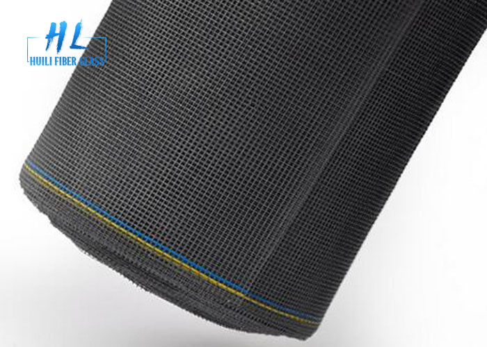 Plain Woven Charcoal Fiberglass Insect Screen For Window And Door