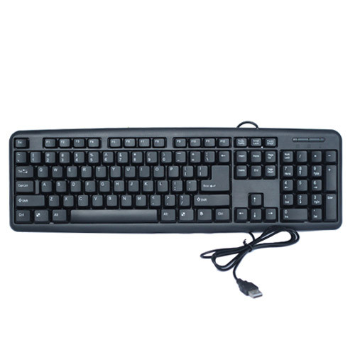 Buy cheap Full Black Standard Computer Wired Keyboard product