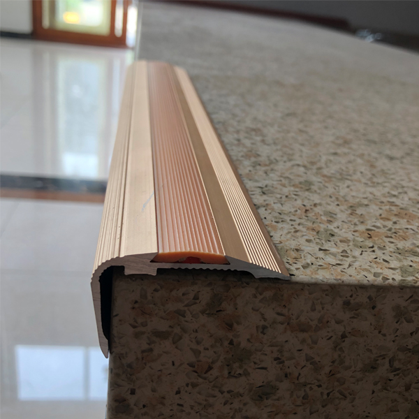 Stair Nosing Aluminum Tile Trim Non Slip Brass For Stair Edge Protection