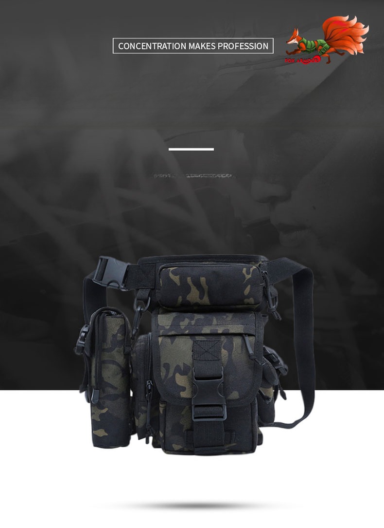 Outdoor Training Leg Bag Backpack For Camping 0.51kg/pc Physiological Curve Back