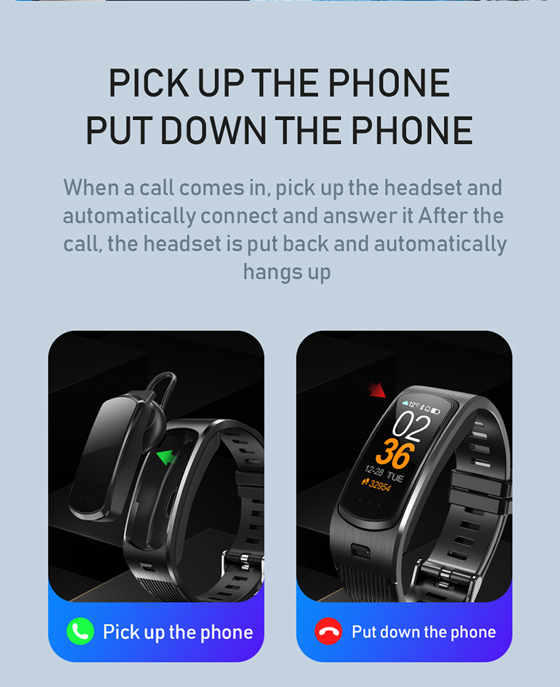 Electronic Health Monitoring Smart Watch IP67 Waterproof Wristband