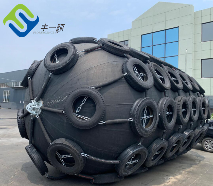 Used For Cargo Ship With Air Filled Rubber Ship Fender / Marine Rubber Fender