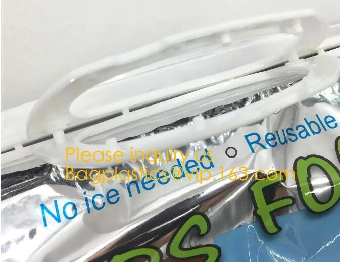 custom bulk waterproof large soft folding food delivery picnic lunch tote grocery cooler bag aluminum foil thermal bags