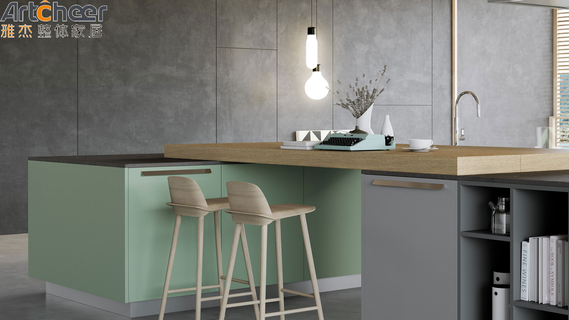 Modular Kitchen Furniture Cabinets in ECO Friendly Material Grade and Customized Size