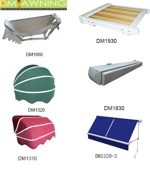 Manual Outdoor Drop Arm Remote Control Sun Awnings