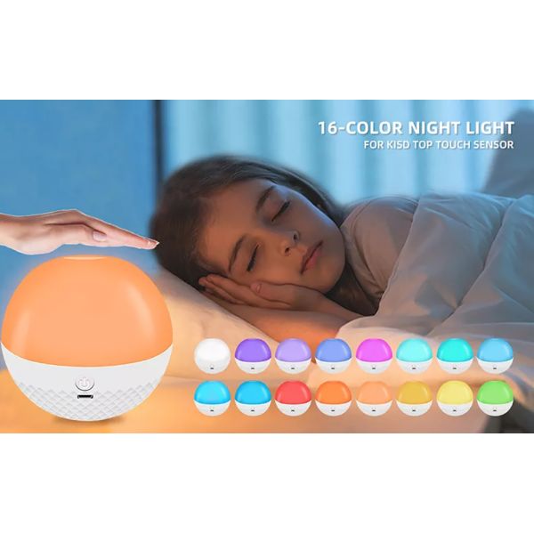 85mm Touch Remote Control Night Light Colorful Table Lamp For Living Room