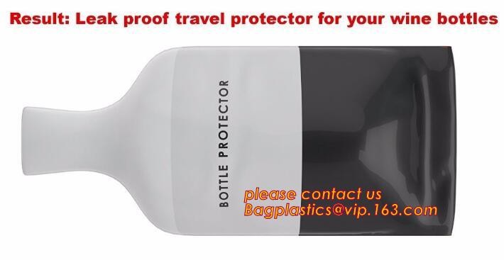 Anti-Shock Reusable Plastic PVC Inflatable Bubble Liner Protective Pac Red Wine Bags Protector For Fragile bagease pack