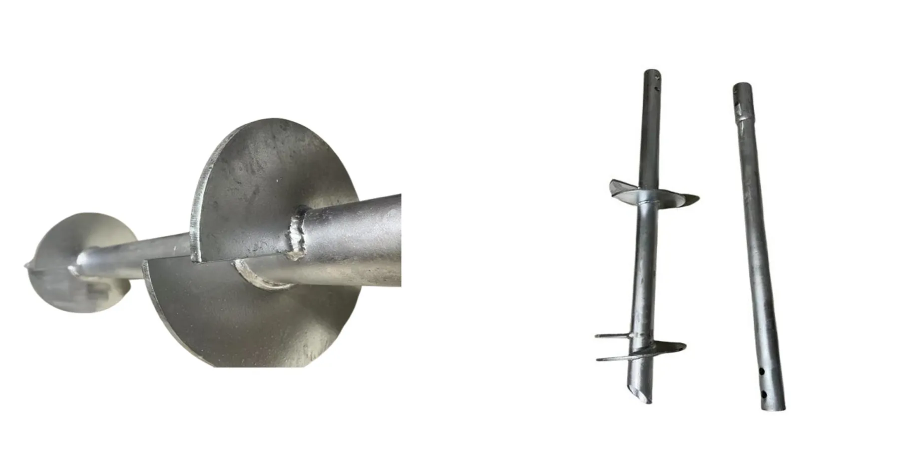 Factory Made Light Steel Construction Helical Anchor Pile for Solar Foundation System