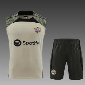 Buy cheap Off White Football Training Vest Polyester Fabric OEM ODM Training Soccer Vest product