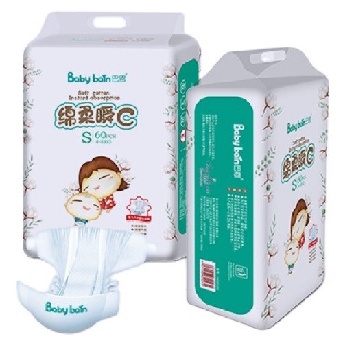 3D Leak Prevention Channel Baby Dry Nappies PP Tape Or Magic Tape