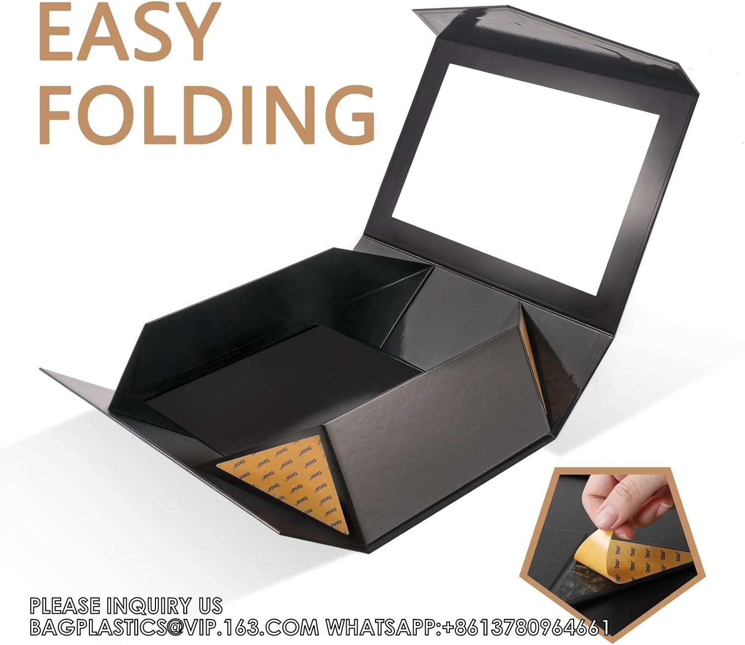 Black Gift Box For Present Contains Ribbon, Card, Groomsman Proposal Box, Extra Large Gift Box With Magnetic Lid