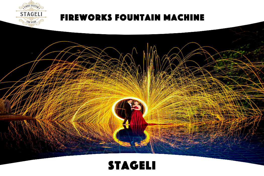 Stage Fountain Firing System Cold Flame Indoor Fireworks Wedding Racks Wireless Remote Control