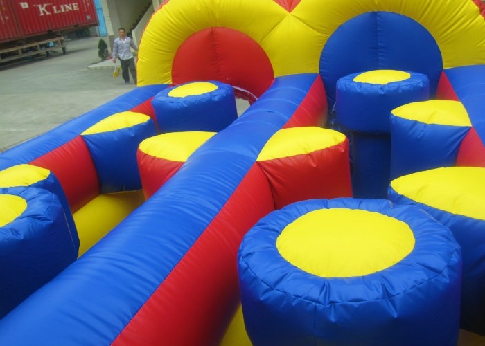 Customized Inflatable Obstacle Course Inflatable Bouncy Jumping Castle With Slides