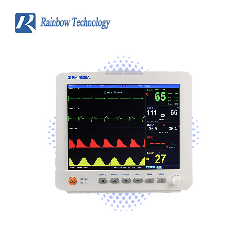 ICU / CCU Medical Pathological Analysis Surgical Monitor Mobile Cart 12.1 Inch