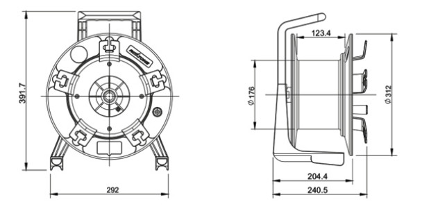 200-500m Portable Field Deployable Tactical Fiber Optic Cable Reels With FC LC SC Connectors