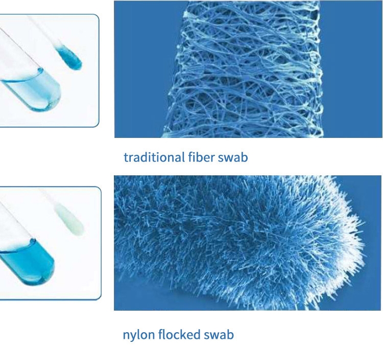 Nylon Iclean Specimen Collection Swab Oral Disposable Sterile Nasal Swabs