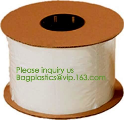 clear LLDPE easy tearing line pre-opened in roll bag,Factory custom LLDPE plastic autobag Preopened polybag on a Roll