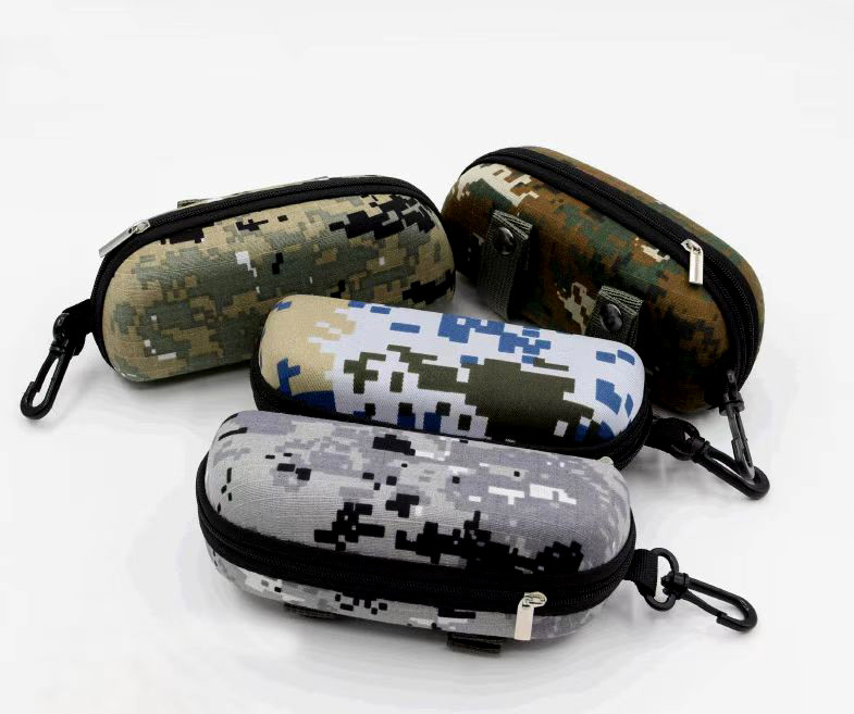 fashion light weight sunglasses case with plastic clip for sports eyewear goggles cases