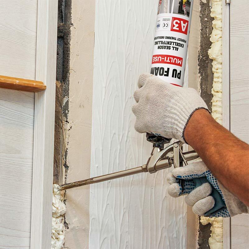 Eco Friendly Multipurpose PU Foam Sealing Chemical Resistant For Walls And Roofs
