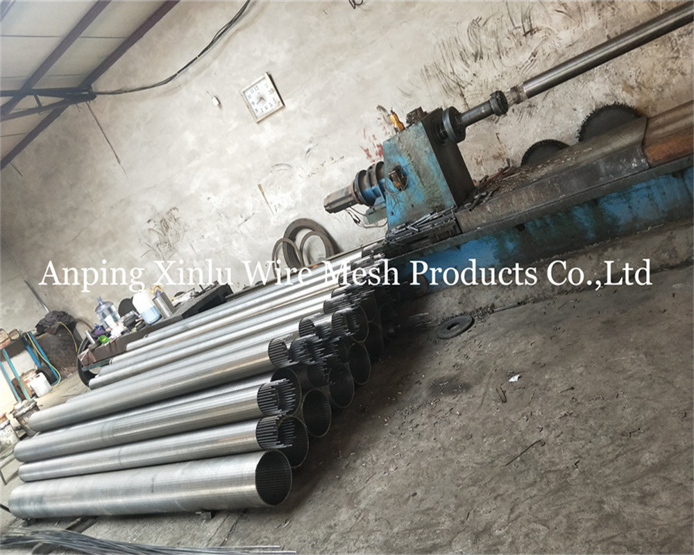 1000-3000-6000mm Wedge Wire Screen Pipe with 3x4.6mm Support Wire for Drilling tubewell and Wastewater Processing