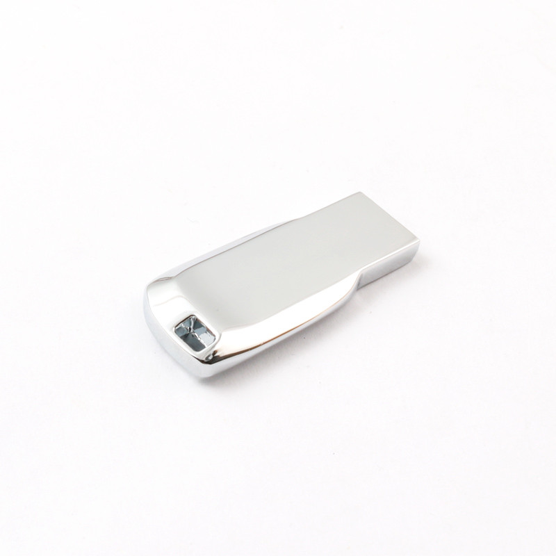 Silver Shiny Body Metal USB Pen Drive 2.0 64GB 128GB 20MB/S Conform US Standard