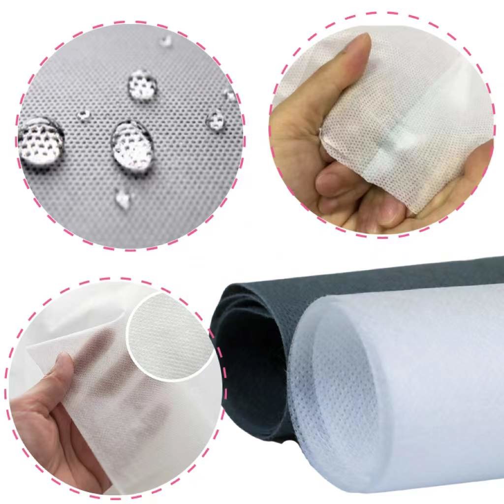 Non Woven SS +PE Coated Breathable Membrane Anti Stattic Fabric 100% Polypropylene