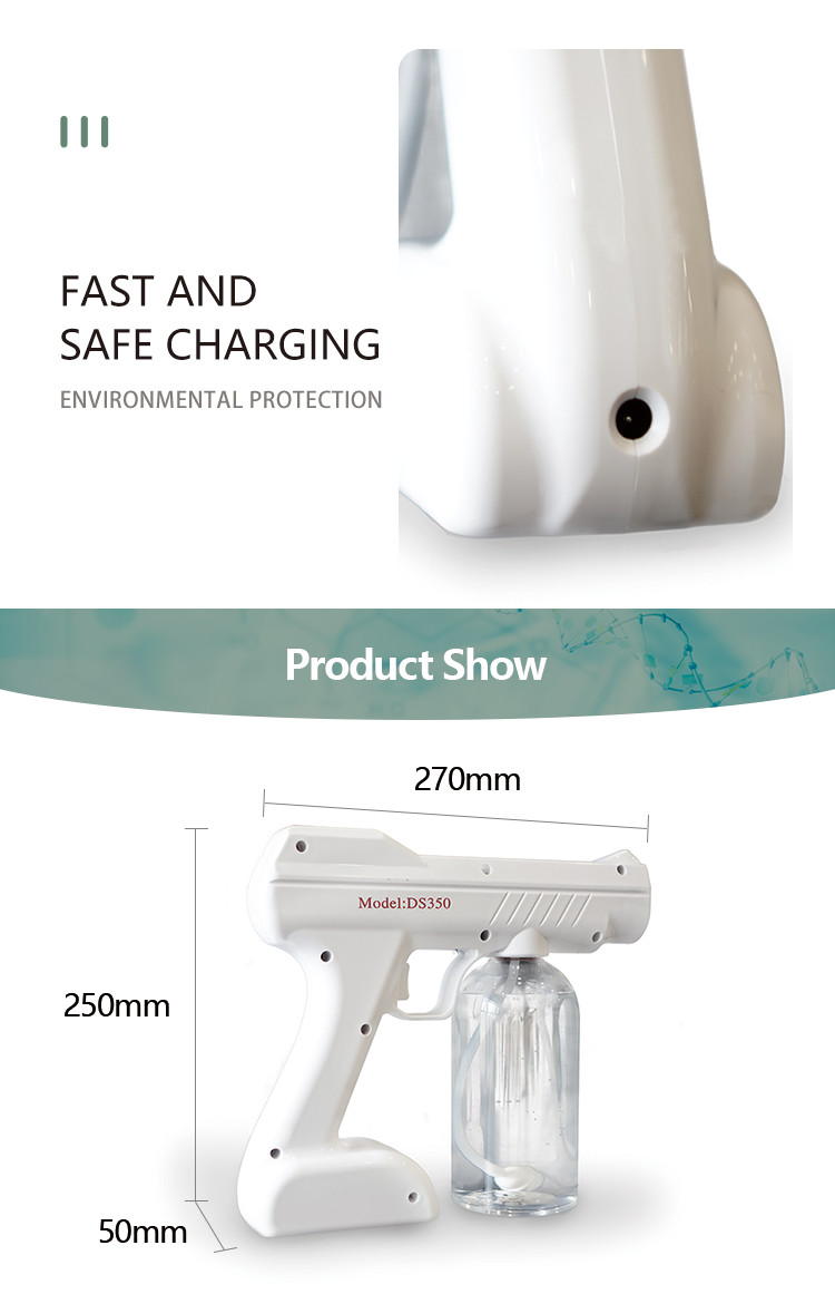 Five Colors Disinfection Spray Gun Multi Gear For Control Fast And Safe Charging
