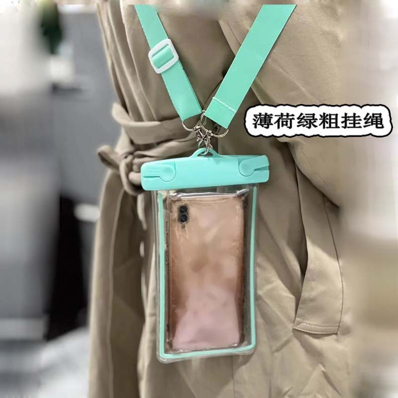 MOBILE PHONE WATERPROOF BAG CUTE GLOW-IN-THE-DARK MOBILE PHONE BAG DRIFTING SWIMMING GEAR TOUCH SCREEN MOBILE PHONE PROT