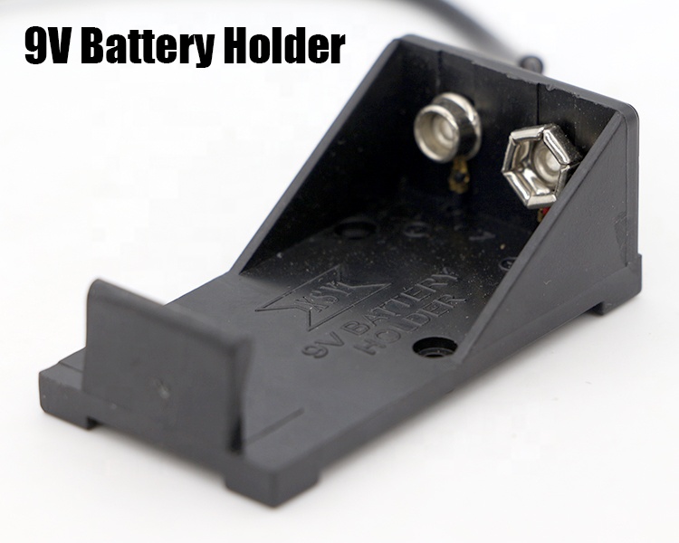 15cm DC Plug 2.1x5.5mm Switch Cover Holder Box 9V Battery Case