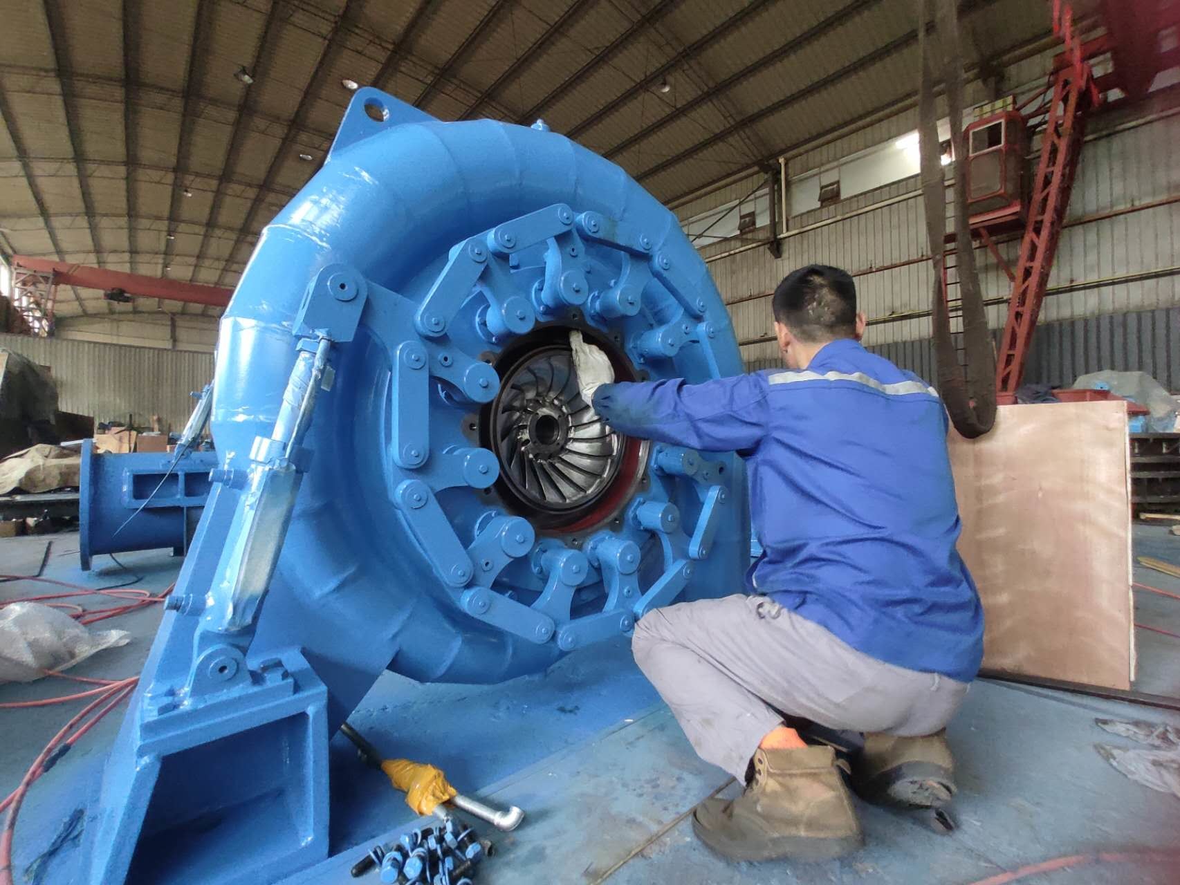 Customized Water Turbine Generator with Brushless Excitation for Indoor/Outdoor Operation