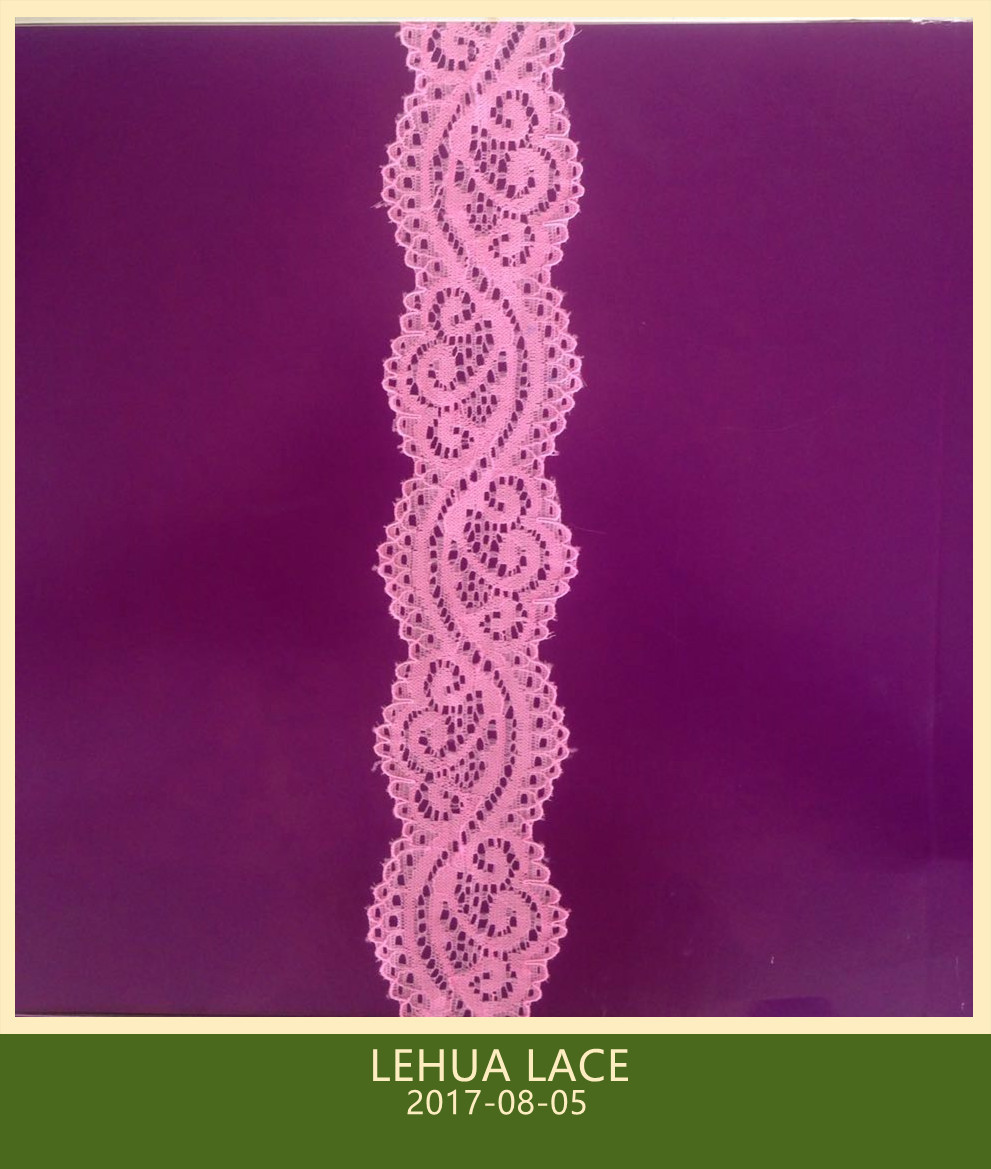 Hot Selling and nice quality Nylon Spandex Stretchy Brazil Lace from China
