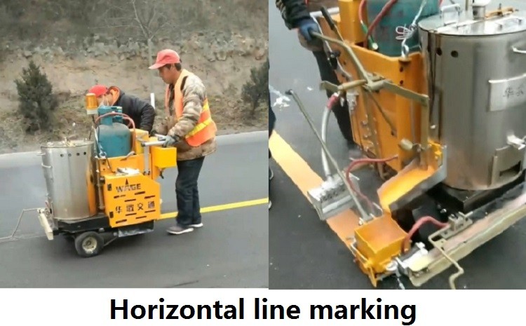 Battery Driving Thermoplastic Road Line Marking Machine For Convex Line And Horizontal Line