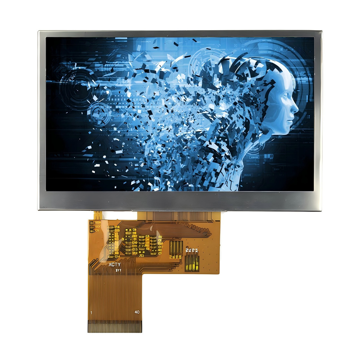 4.3-Inch High Brightness 1000nits TFT LCD Module 480x272 Resolution And Optional Touch Screen