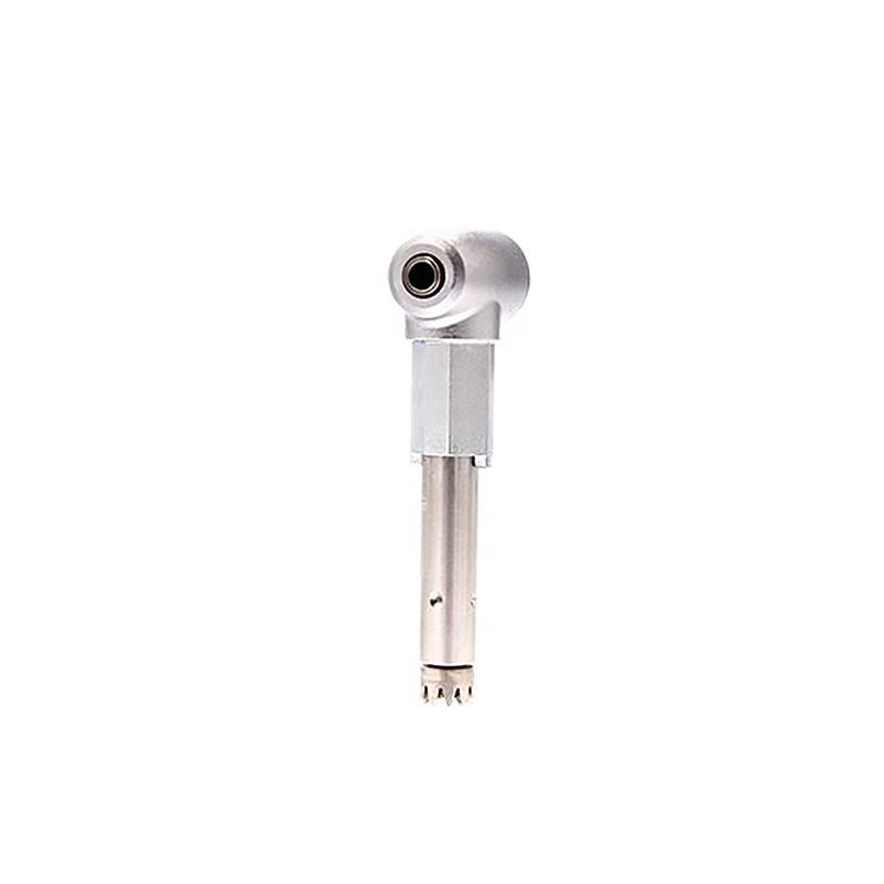 Metal Contra Angle Dental Handpiece Unit Silver Color With Push Button
