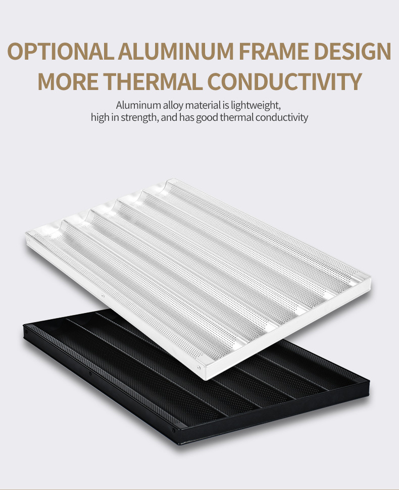 Versatile French Bread Baking Pan Tray for Various Sizes in Stock