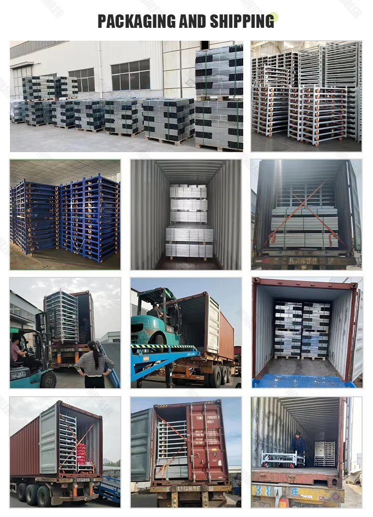 Four Wheel Rolling Danish Flower Trolley Transport Plant Products