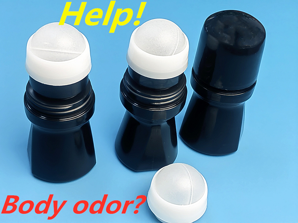 2oz 50ml 60ml HDPE Perfume Deodorant Containers Roller Ball Cosmetic Wholesale Cheap Plastic Roll on Bottle