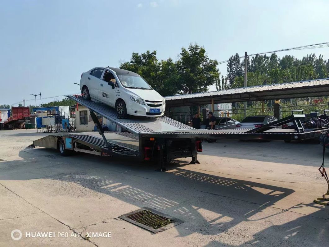 Single-Axle Pickup Truck Transport Semi-Trailer 4 Car Carrier Trailers