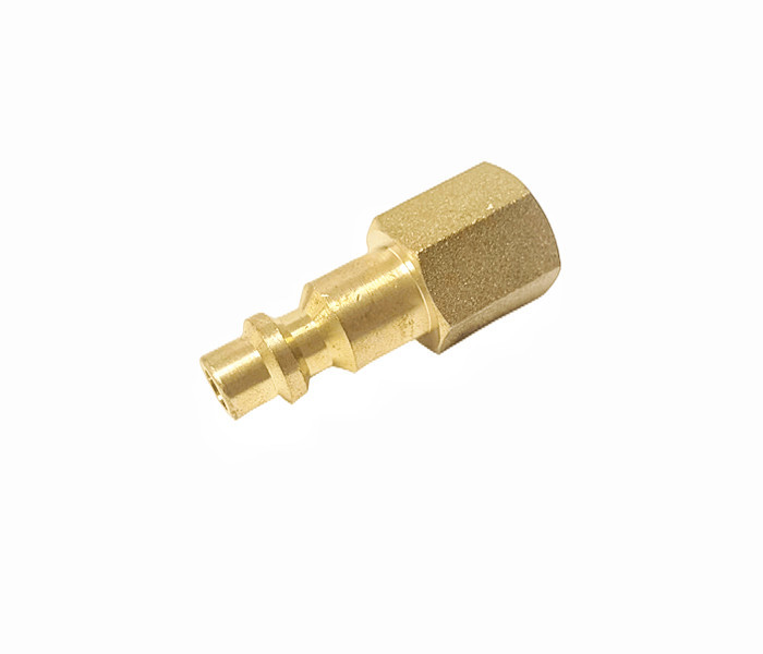 1/4" FNPT Highflowpro Brass Pipe Fitting Brass Air Plug Fitting V Style