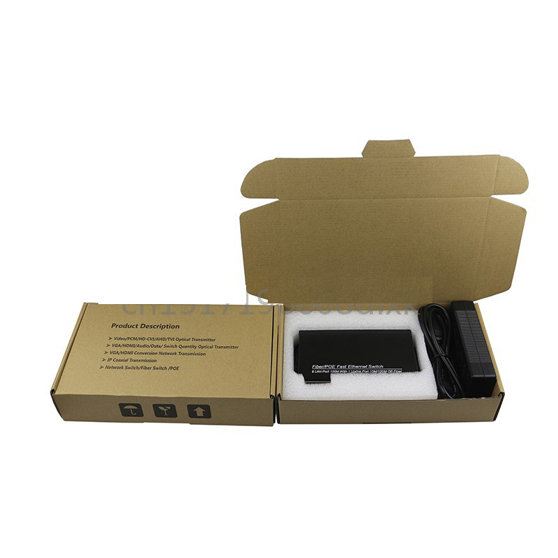 8 port 100Mbps a 1000Mbps uplink port POE Switch network of compatible network cameras and wireless AP power IEEE 802.3a