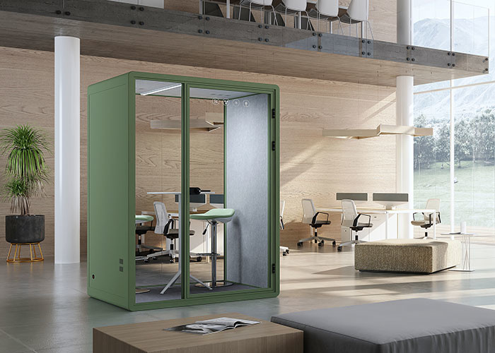 Acoustic Office Telephone Booth Box Sound Insulation Pods Customized Size