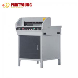 China Poster Book Guillotine Paper Cutting Machine Infrared For Safety Operation on sale