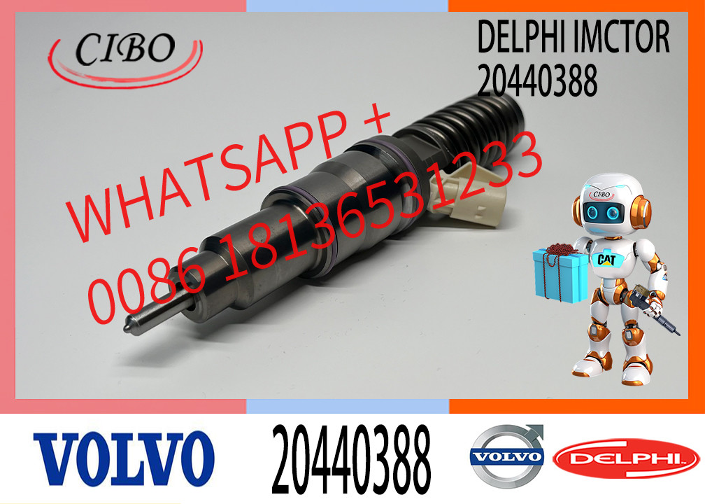 Fuel Injector 20440388 20363749 3803654 For VOL-VO FM/FH/NH12 B12 FM9 D12D Common Rail Injector 20440388 BEBE4C01001