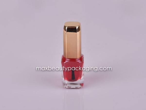 metallic gold nail polish cap 12ml nail polish square bottle nail polish