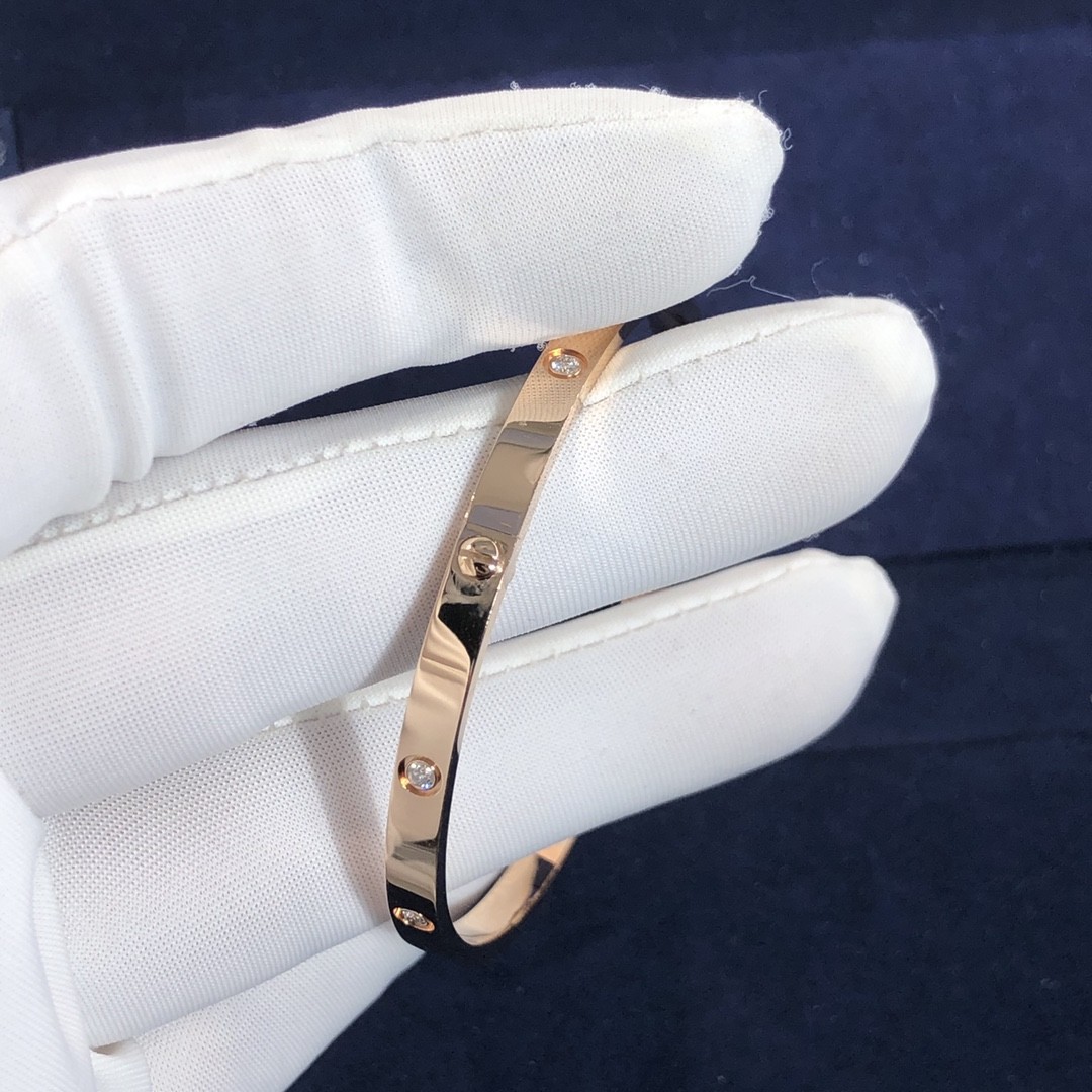 Elegant Car tier 18k Gold Love Bracelet 10 Diamonds Vs Vvs Natural Diamonds Bracelet