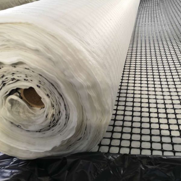 150gsm Geotextile polypropylene PP Biaxial Geogrid For Slope Stabilization 30-30kN/M