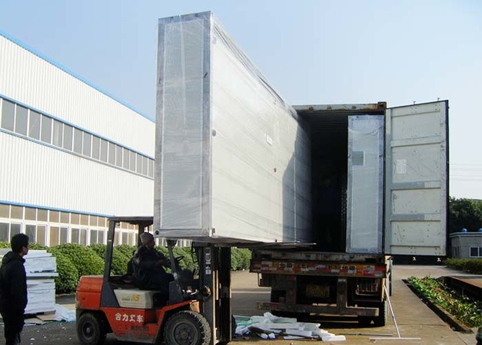 China White Moisture Proof Construction Steel Metal Shelters / Car Sheds With Light Steel Frame