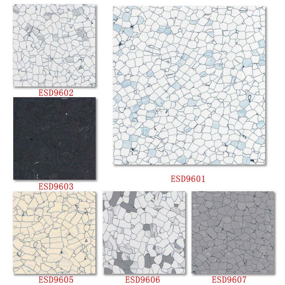 Commercial ESD Rubber Mat Operation Room Antistatic Vinyl PVC Floor Tiles Roll