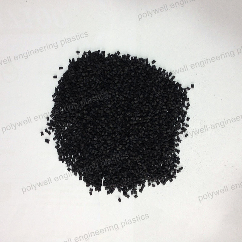 Plastic Glass Fiber Filled Reinforced Polyamide 66 Granules Black Nylon 66 Pellets With 1.25~1.35 G/Cm3 Density