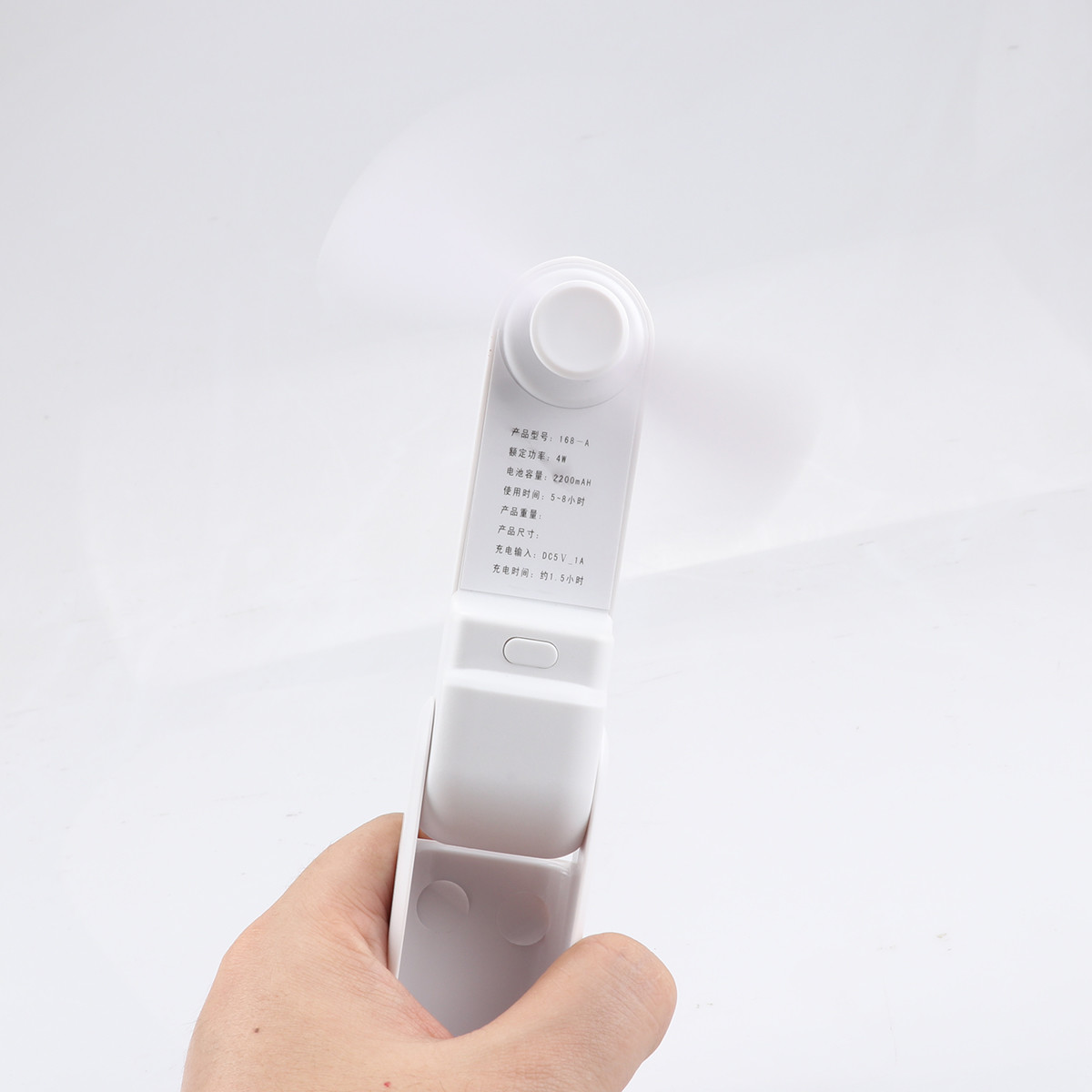 Portable Car Charger Adapter Small Hand Fan DC 5V 1A With 120 Degree Rotation